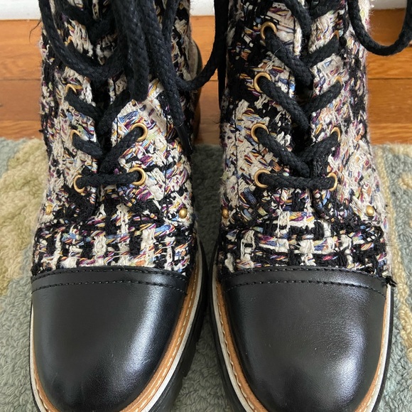 Tory Burch Miller Lug Sole Tweed Boot - Picture 3 of 6